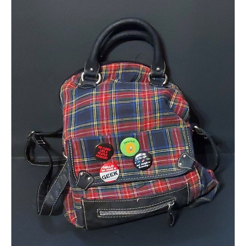 Maurices ~ Multicolor Plaid Backpack - Picture 3 of 6